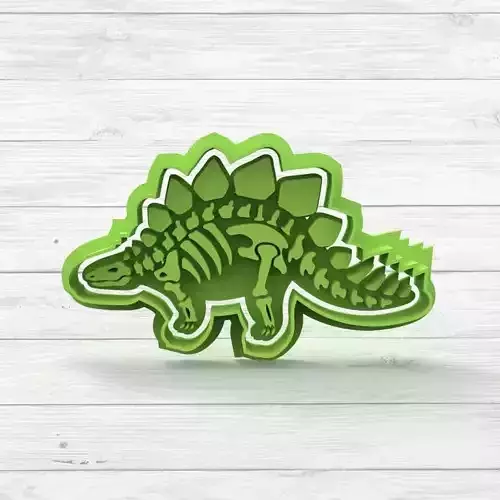 Dinosaur Stegosaurio Cookie Cutter STL