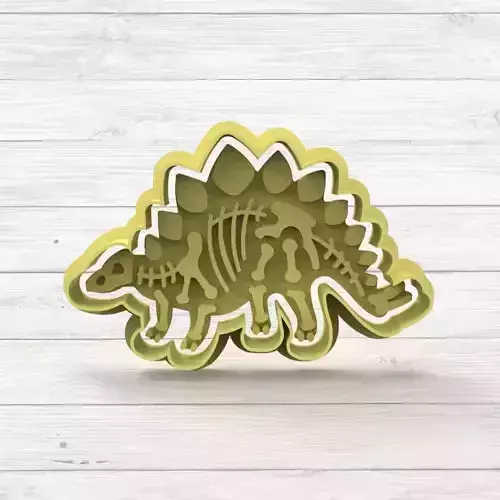 Dinosaur Stegosaurus Cookie Cutter STL