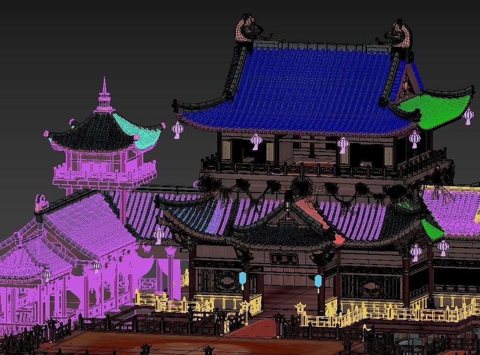 Ancient Chinese architecture 3D model_8