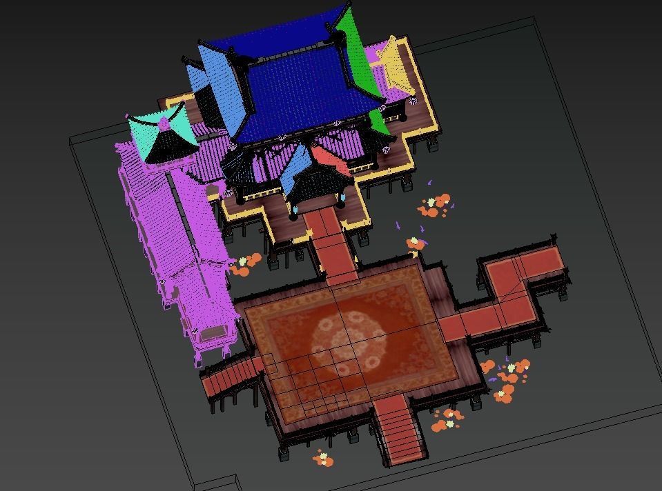 Ancient Chinese architecture 3D model_10