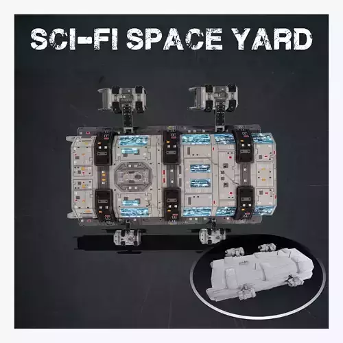 Sci-fi space yard