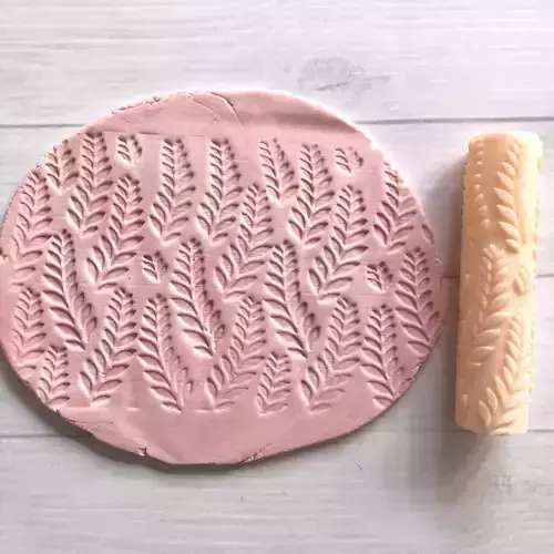 Roller Pattern Leaves Fern STL 3D print model
