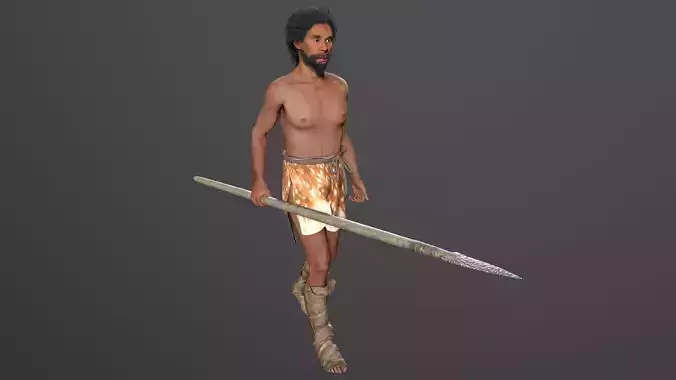 hominid Low-poly 3D model