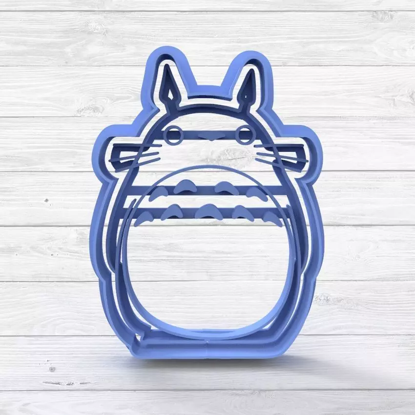 Totoro  Chu Chibi Cookie Cutter STL 3D print model_0