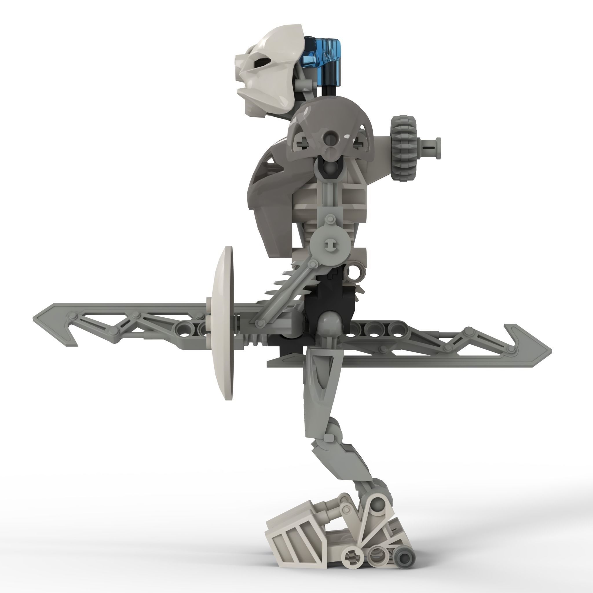 Kopaka Nuva - LEGO Bionicle Low-poly 3D model_2