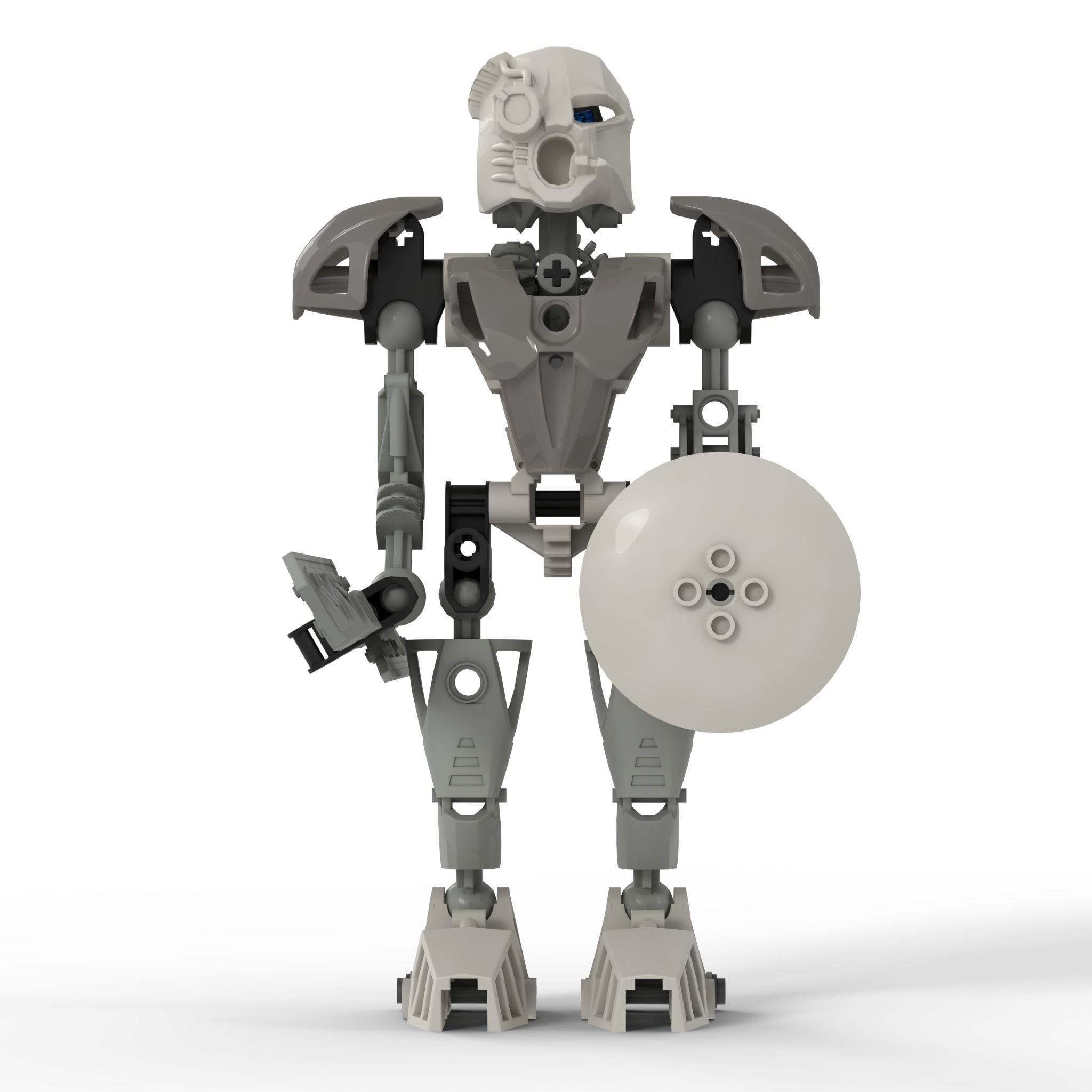 Kopaka Nuva - LEGO Bionicle Low-poly 3D model_7