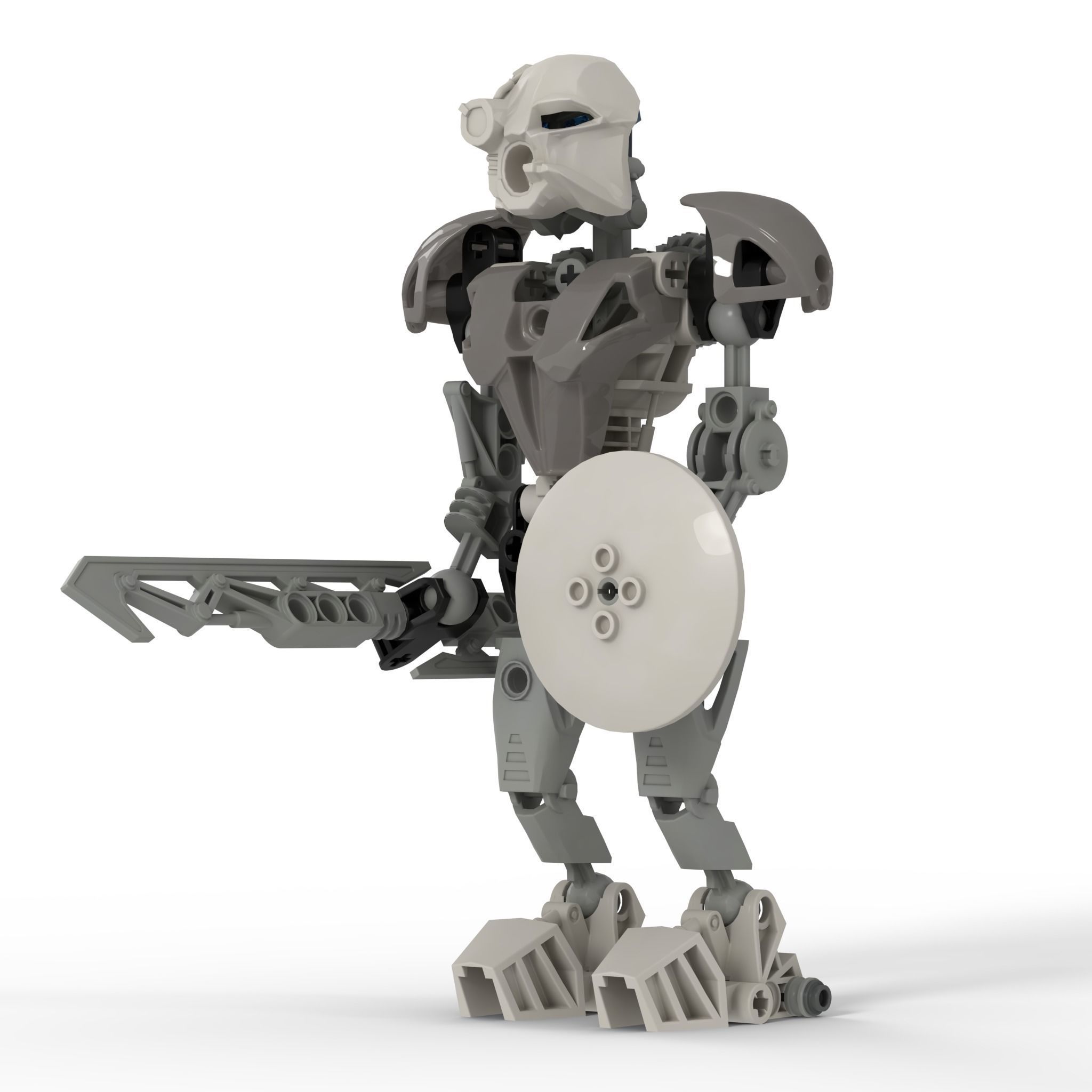 Kopaka Nuva - LEGO Bionicle Low-poly 3D model_1