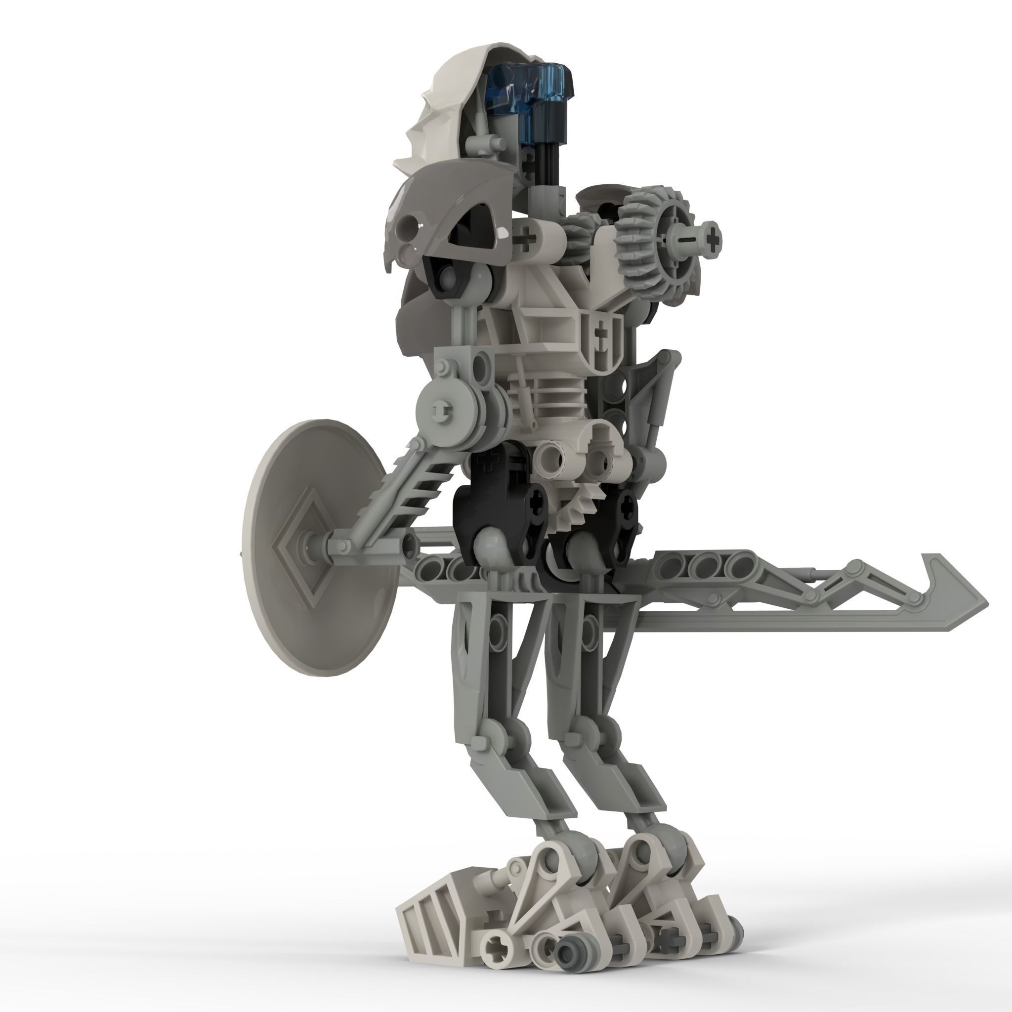 Kopaka Nuva - LEGO Bionicle Low-poly 3D model_3