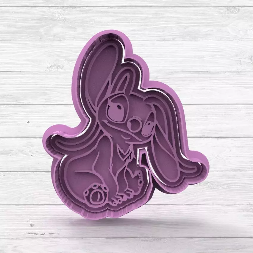 Angel Stich Cookie Cutter STL 3D print model