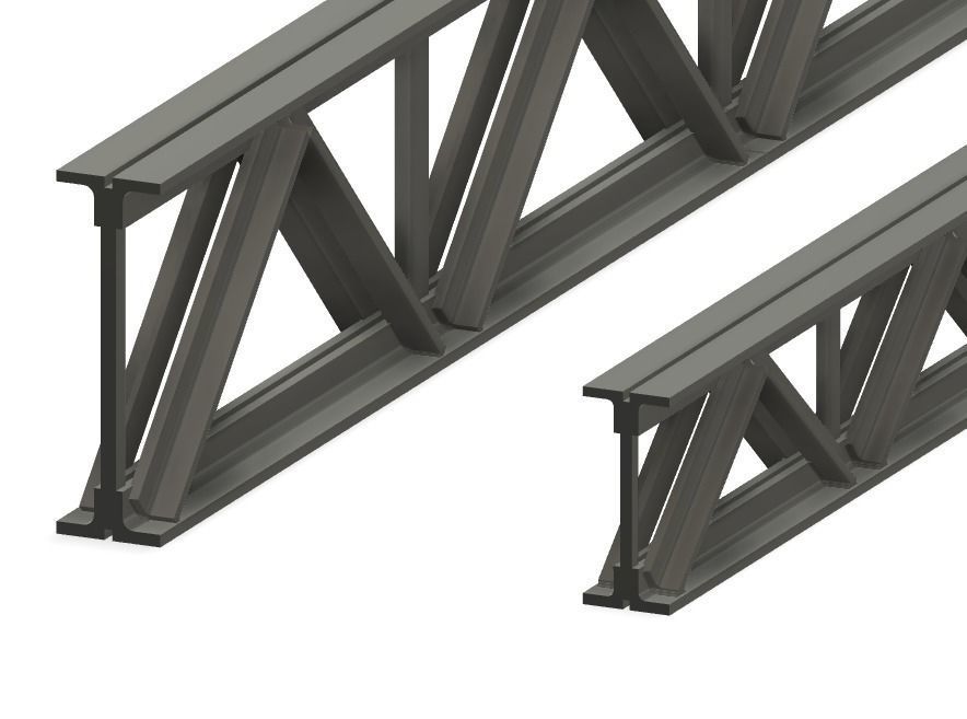 Modelling Web Trusses for Scratch Building 3D Design 3D print model_3