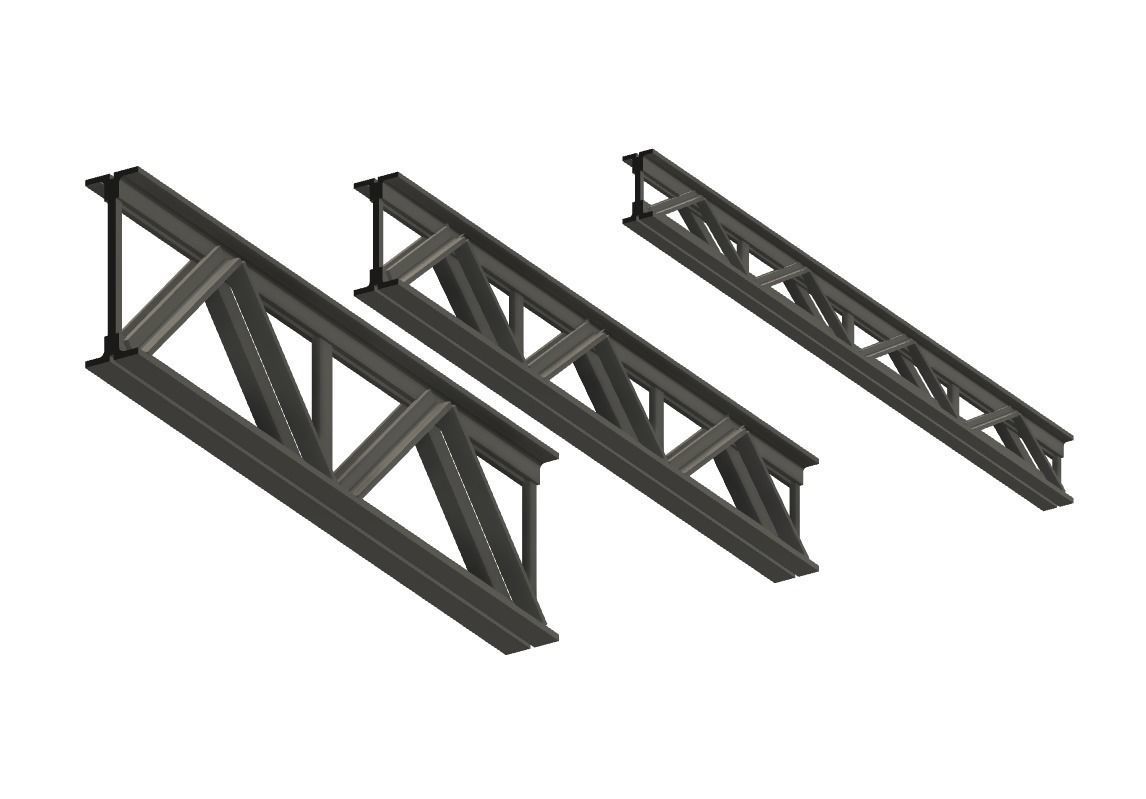 Modelling Web Trusses for Scratch Building 3D Design 3D print model_8