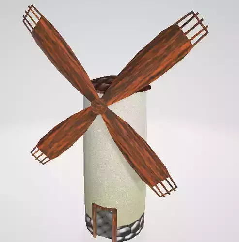 Mill lowpoly
