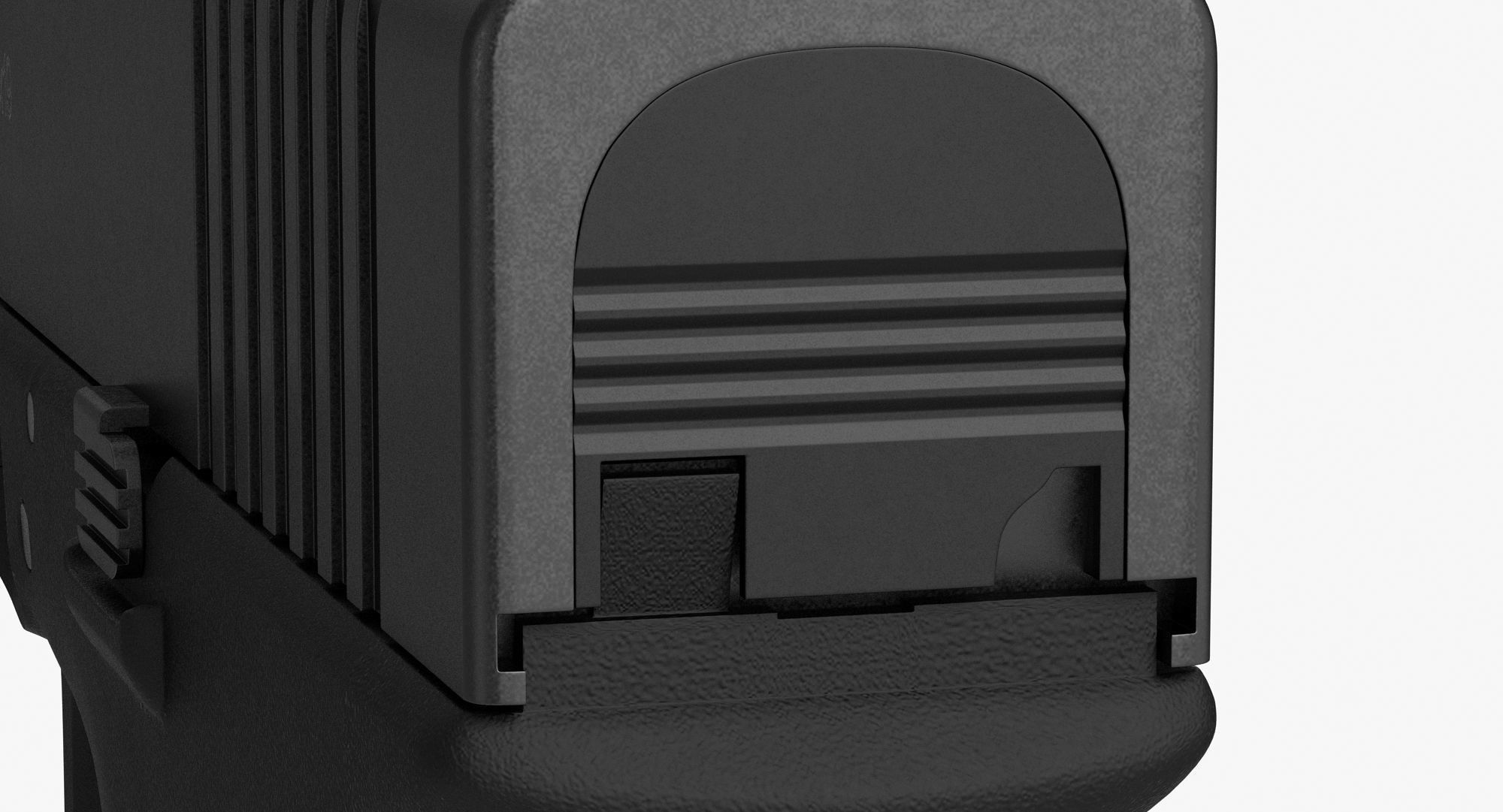 Glock 19 Handle Low-poly 3D model_16