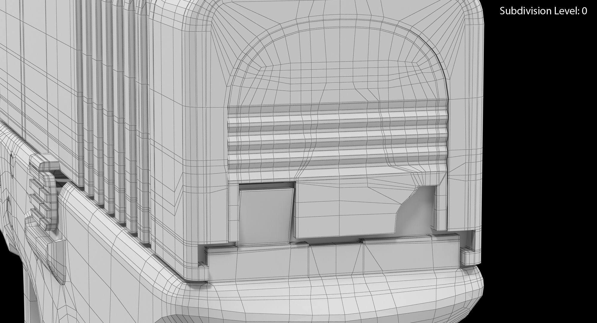 Glock 19 Handle Low-poly 3D model_17