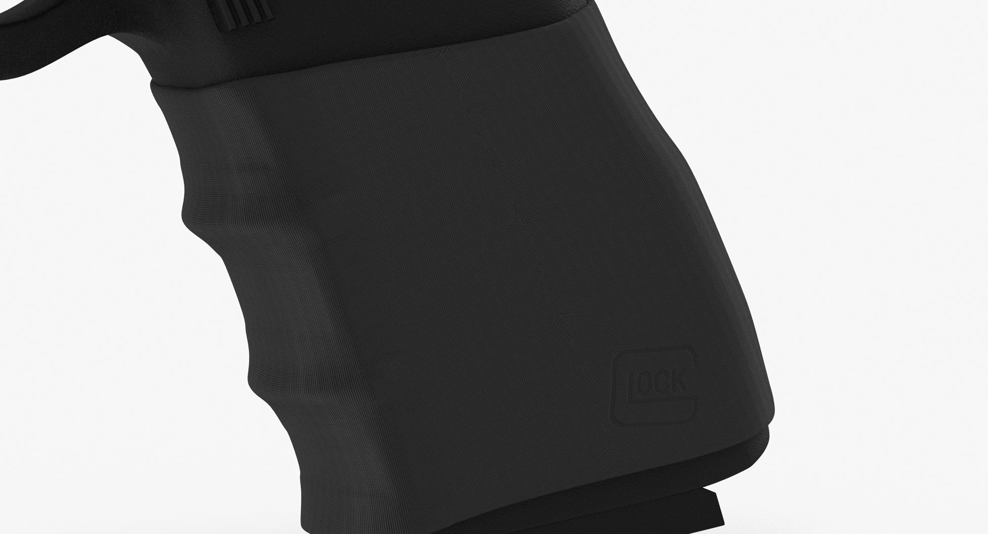 Glock 19 Handle Low-poly 3D model_4