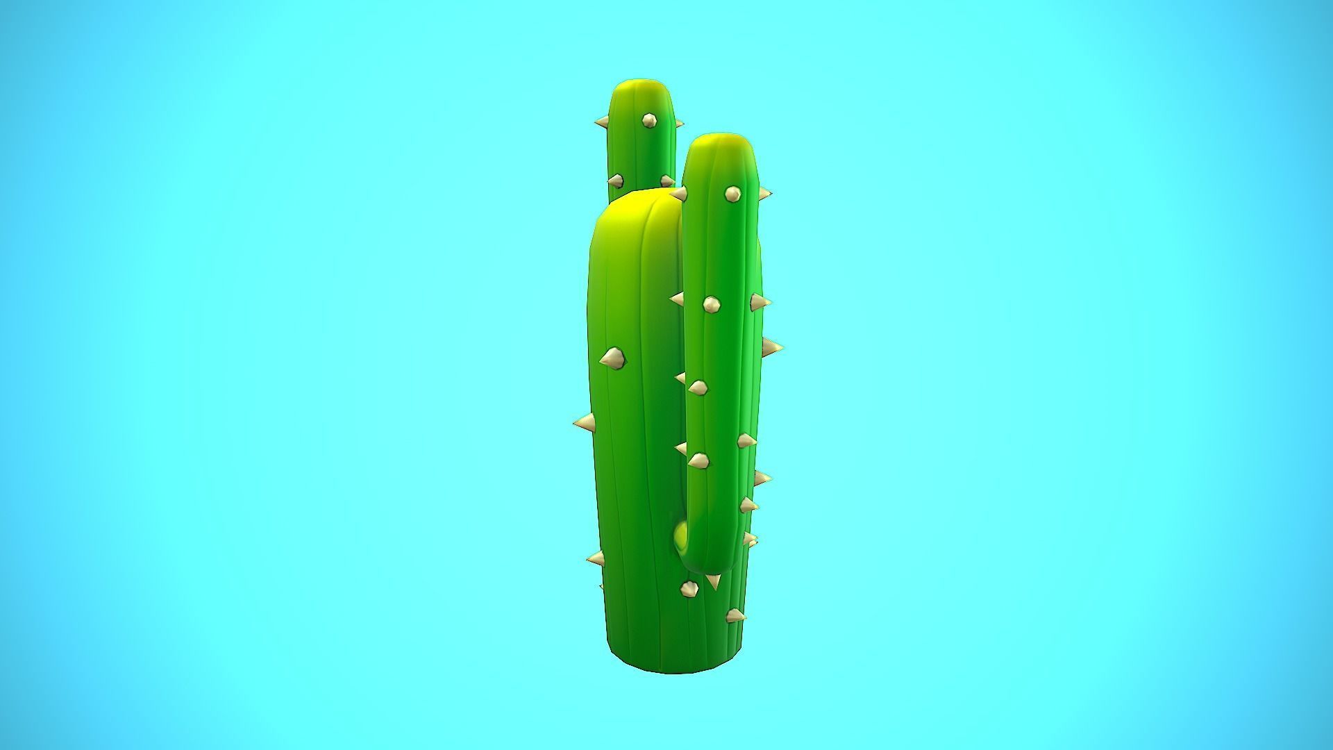 CACTUS 05 CARTOON STYLIZED Low-poly 3D model_8