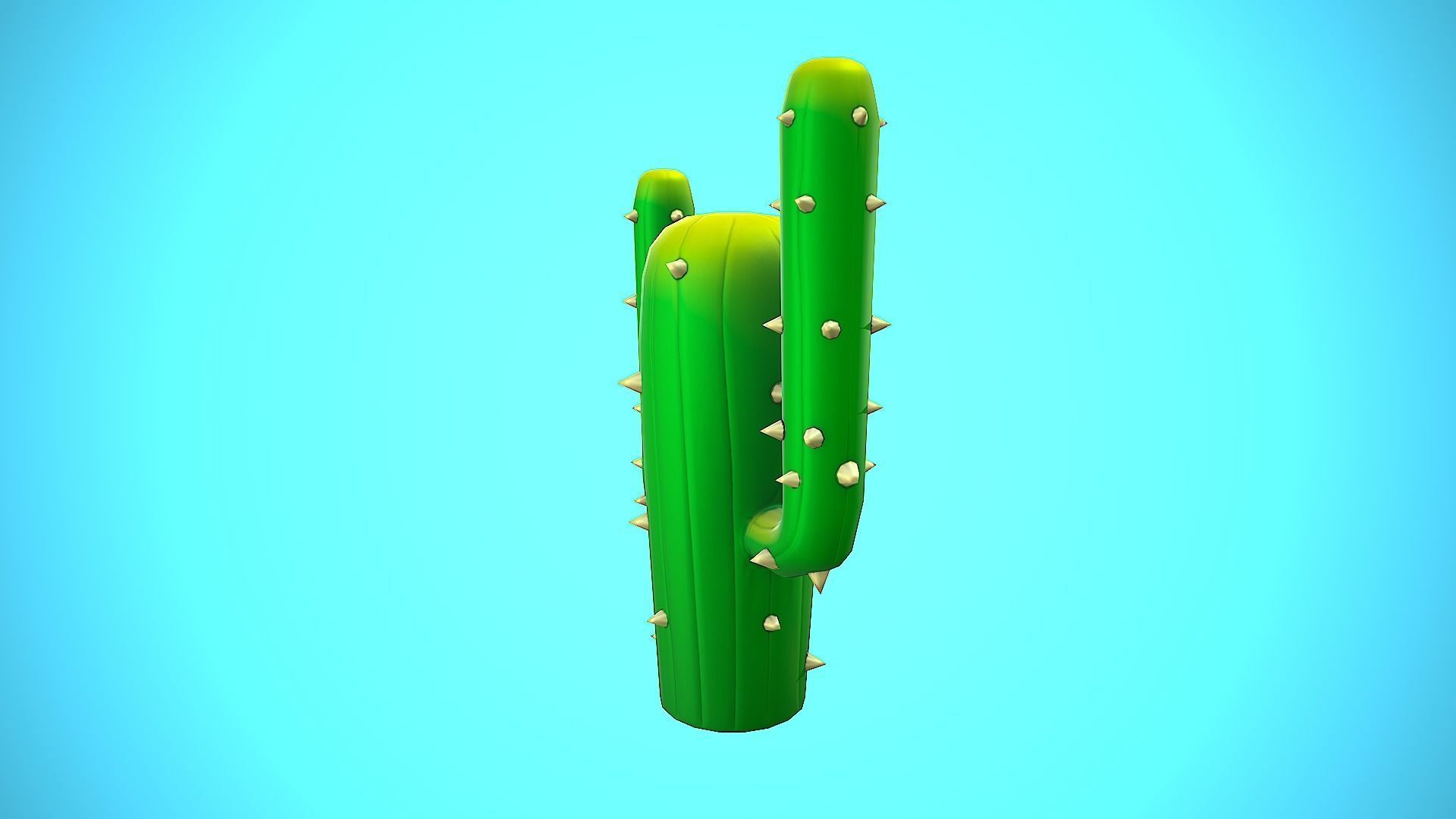 CACTUS 05 CARTOON STYLIZED Low-poly 3D model_11