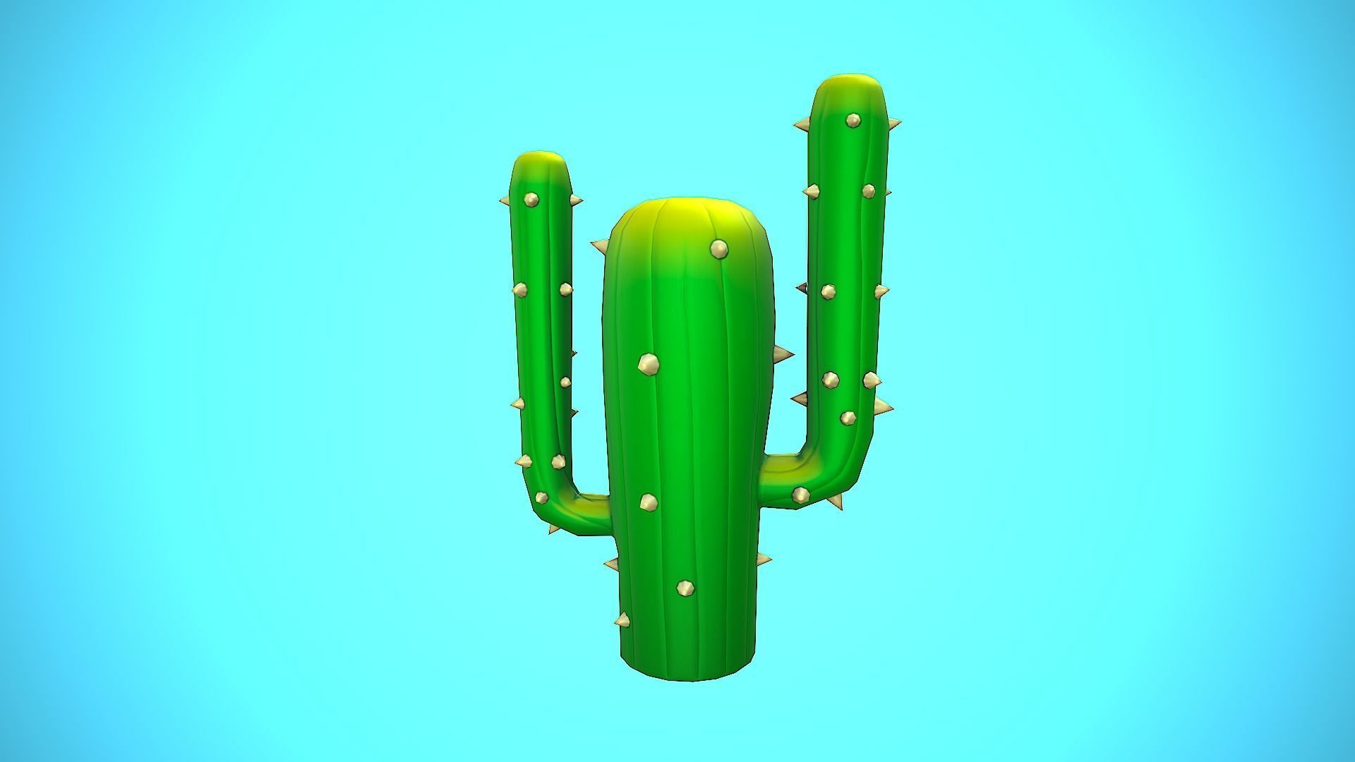 CACTUS 05 CARTOON STYLIZED Low-poly 3D model_10