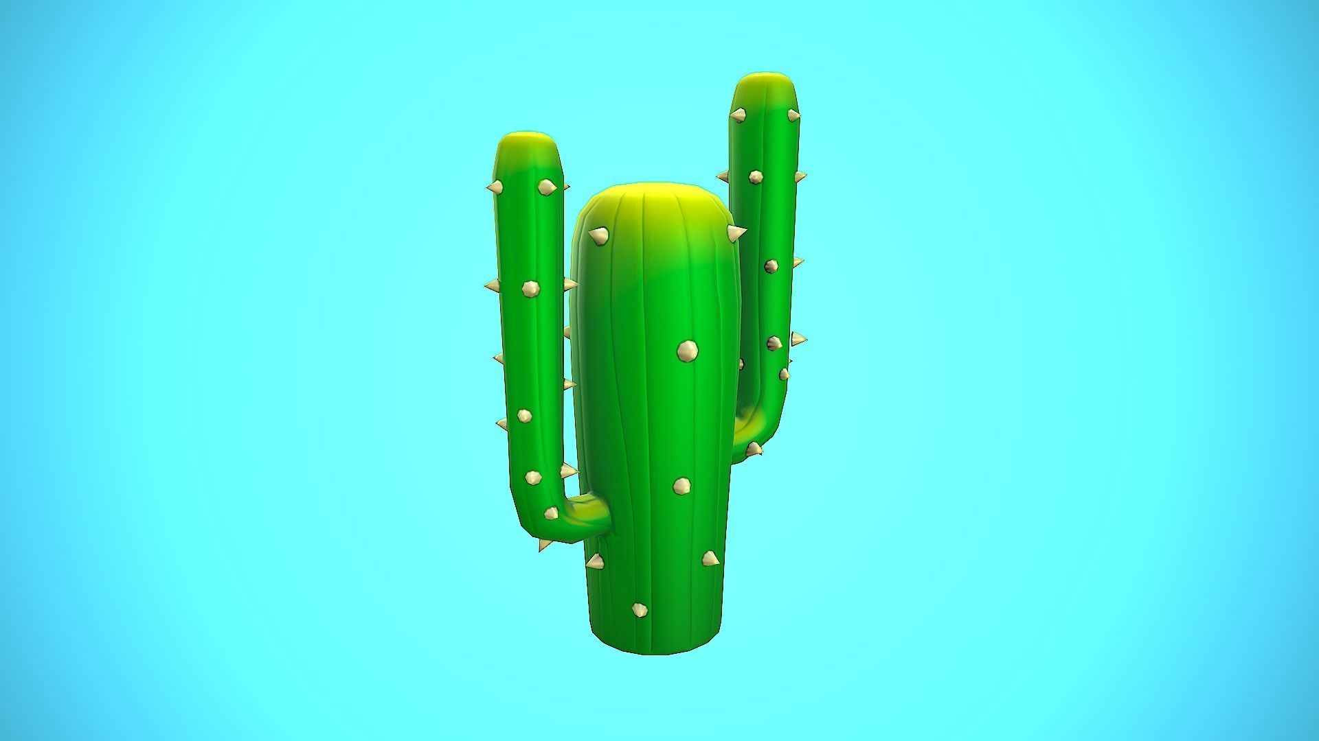CACTUS 05 CARTOON STYLIZED Low-poly 3D model_9