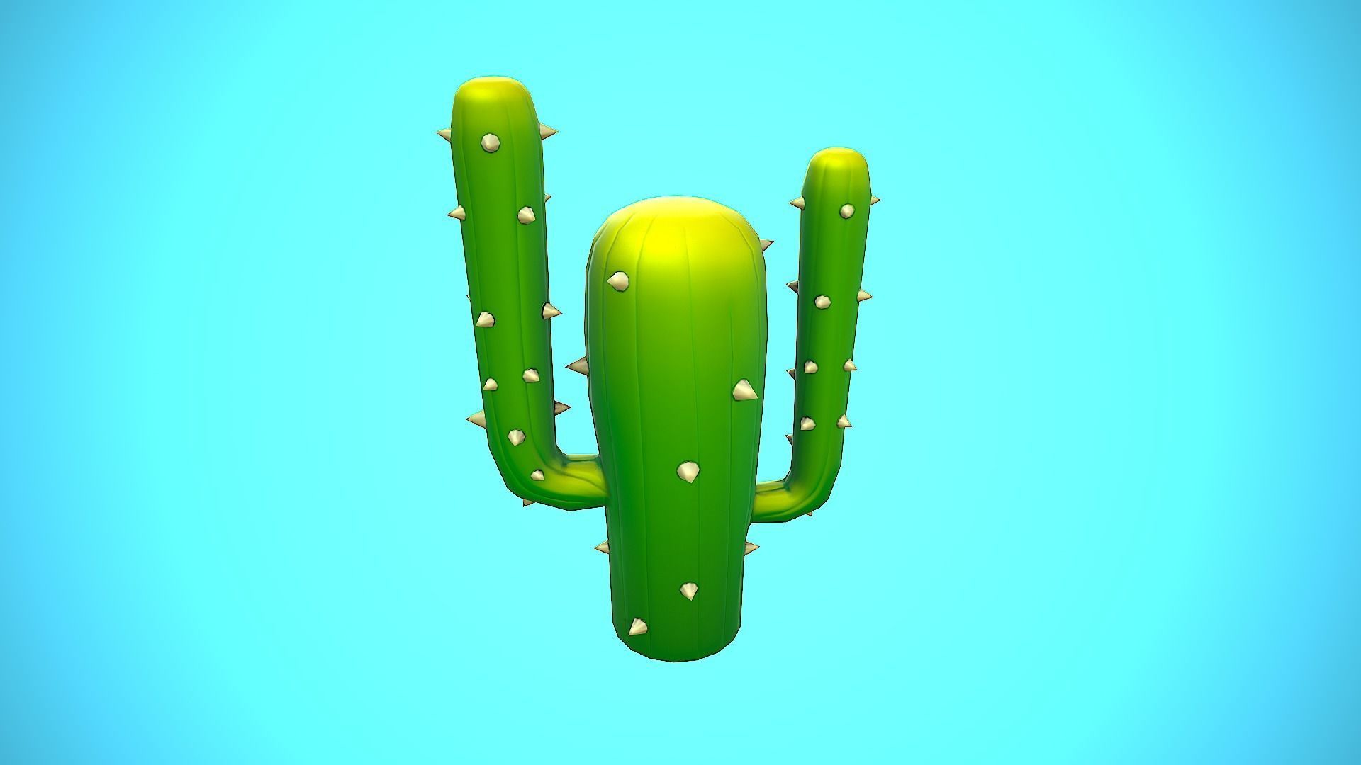 CACTUS 05 CARTOON STYLIZED Low-poly 3D model_5