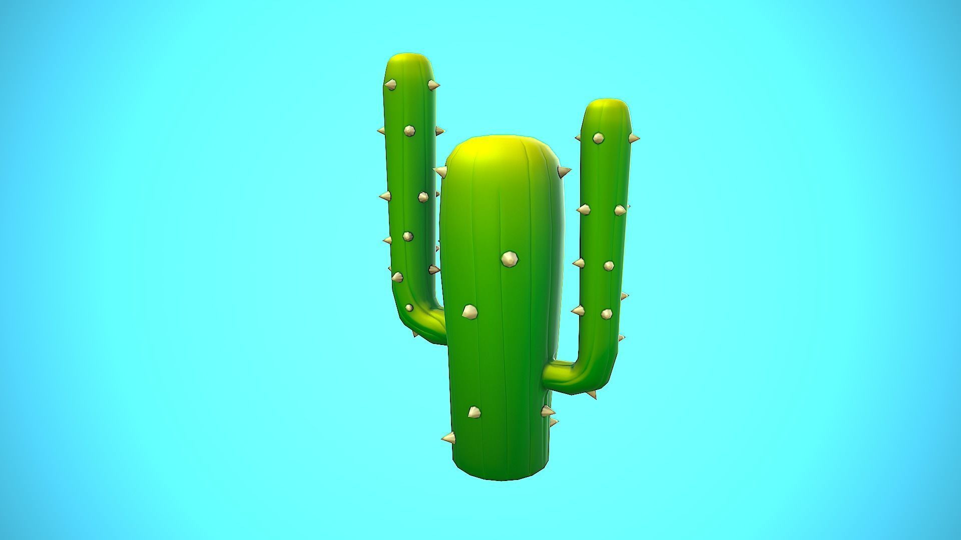 CACTUS 05 CARTOON STYLIZED Low-poly 3D model_7