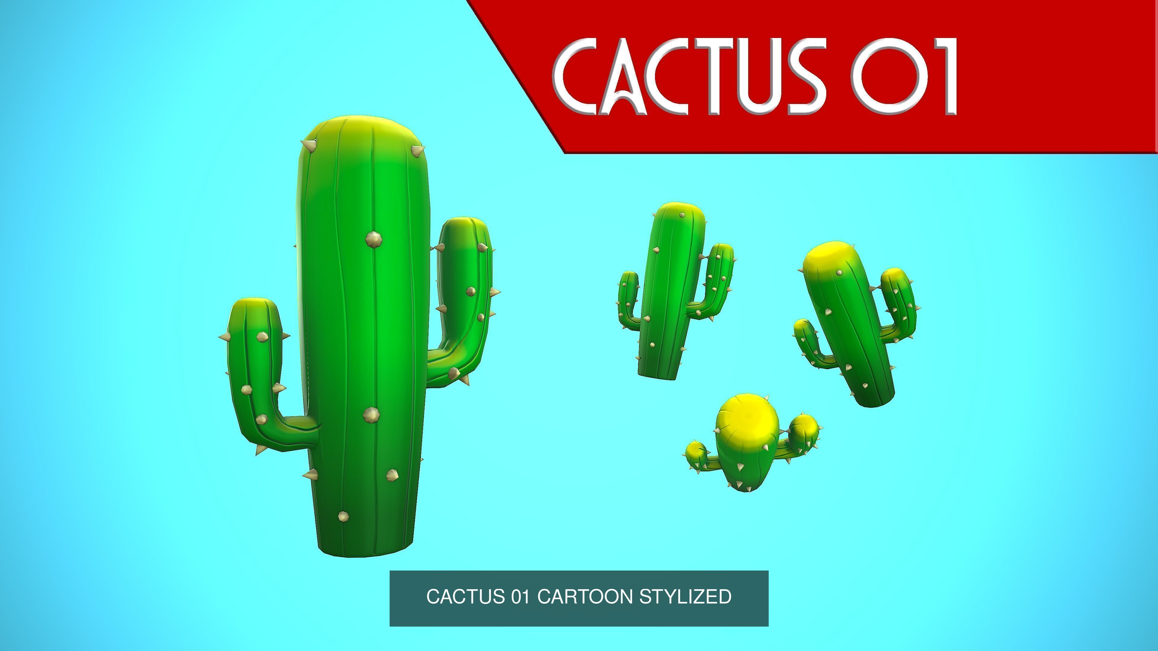 CACTUS 01-05 COLLECTION CARTOON STYLIZED _9
