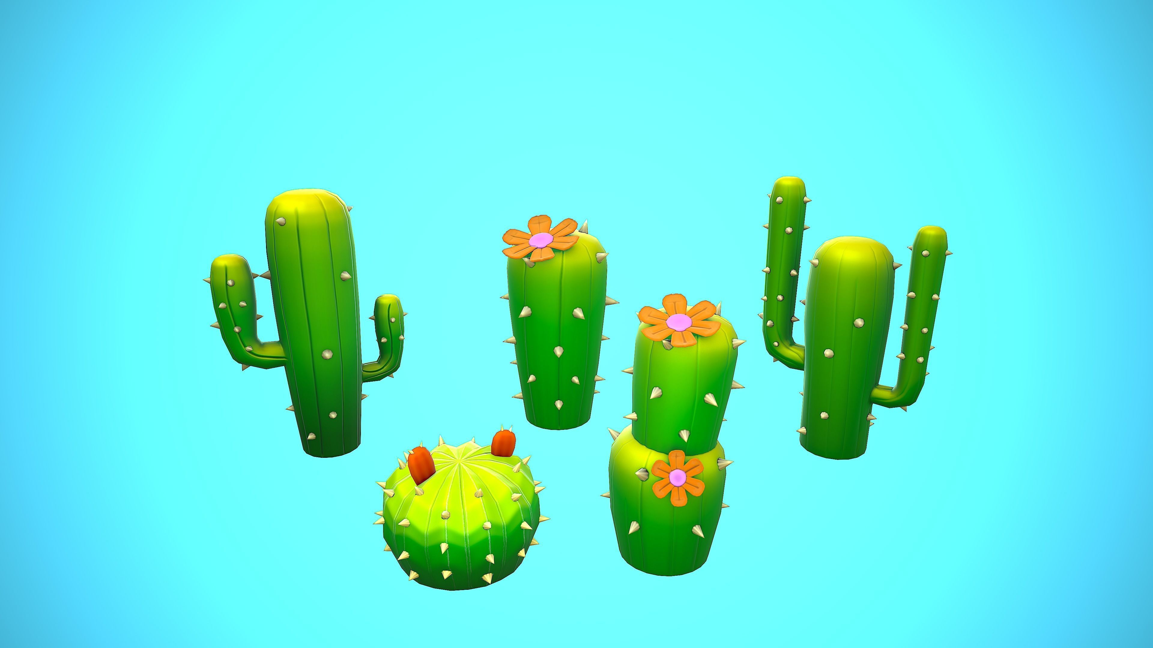 CACTUS 01-05 COLLECTION CARTOON STYLIZED _6