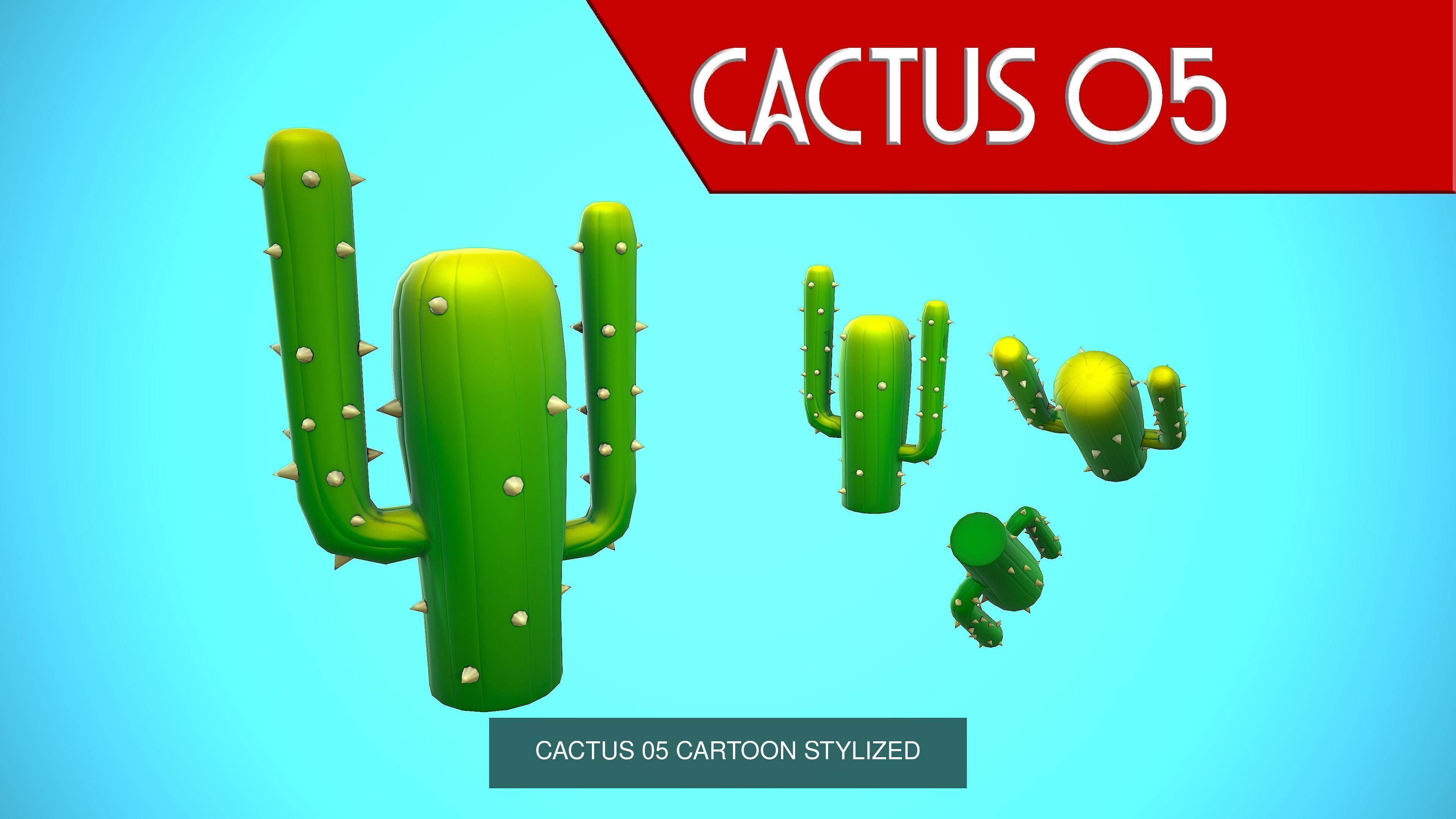 CACTUS 01-05 COLLECTION CARTOON STYLIZED _13