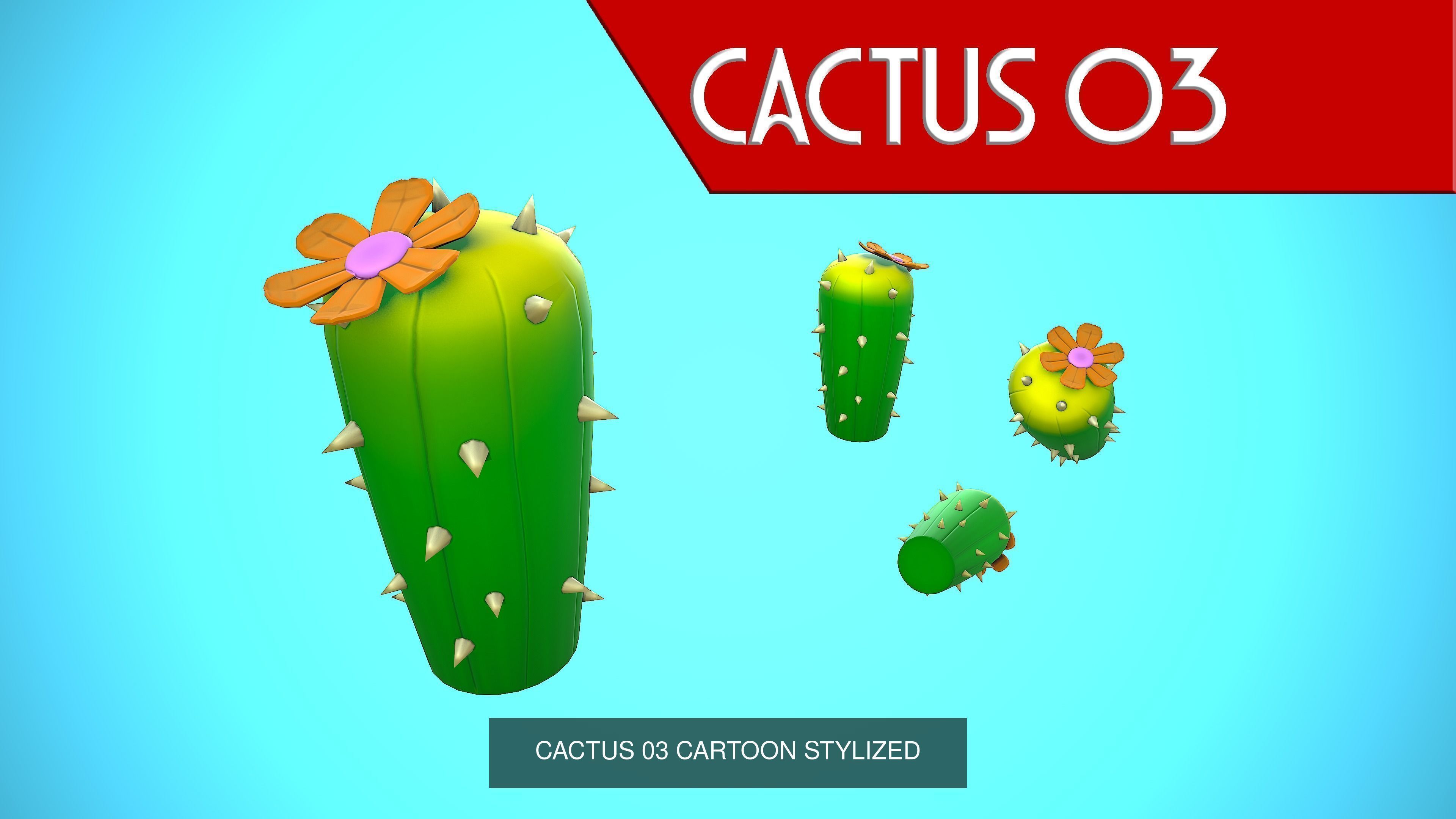CACTUS 01-05 COLLECTION CARTOON STYLIZED _11