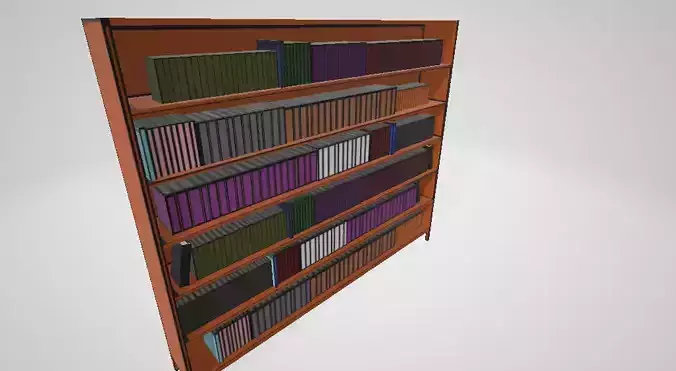 cartoon bookcase 
