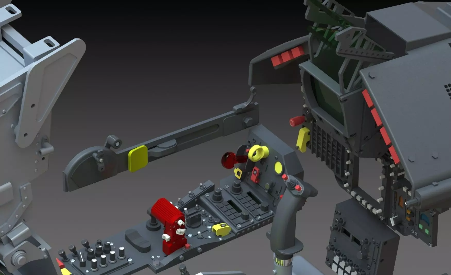 Mirage 2000 complete cockpit Stl Files only AVIATION DESIGN 3D print model