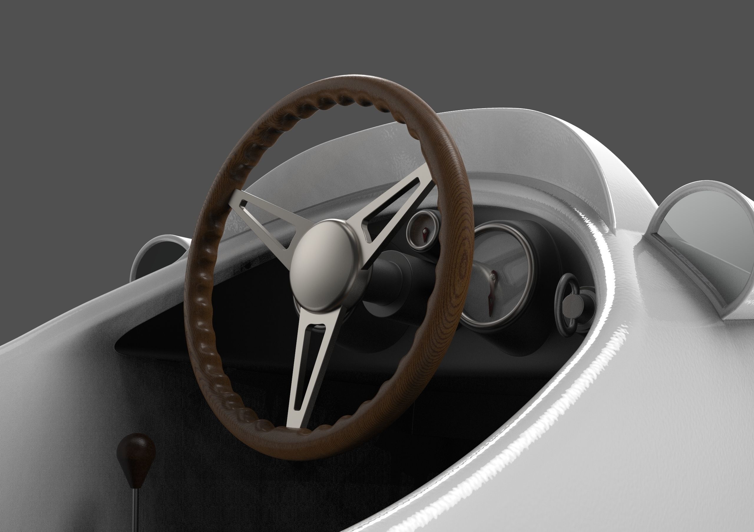 Vintage Race Car 3D model_16