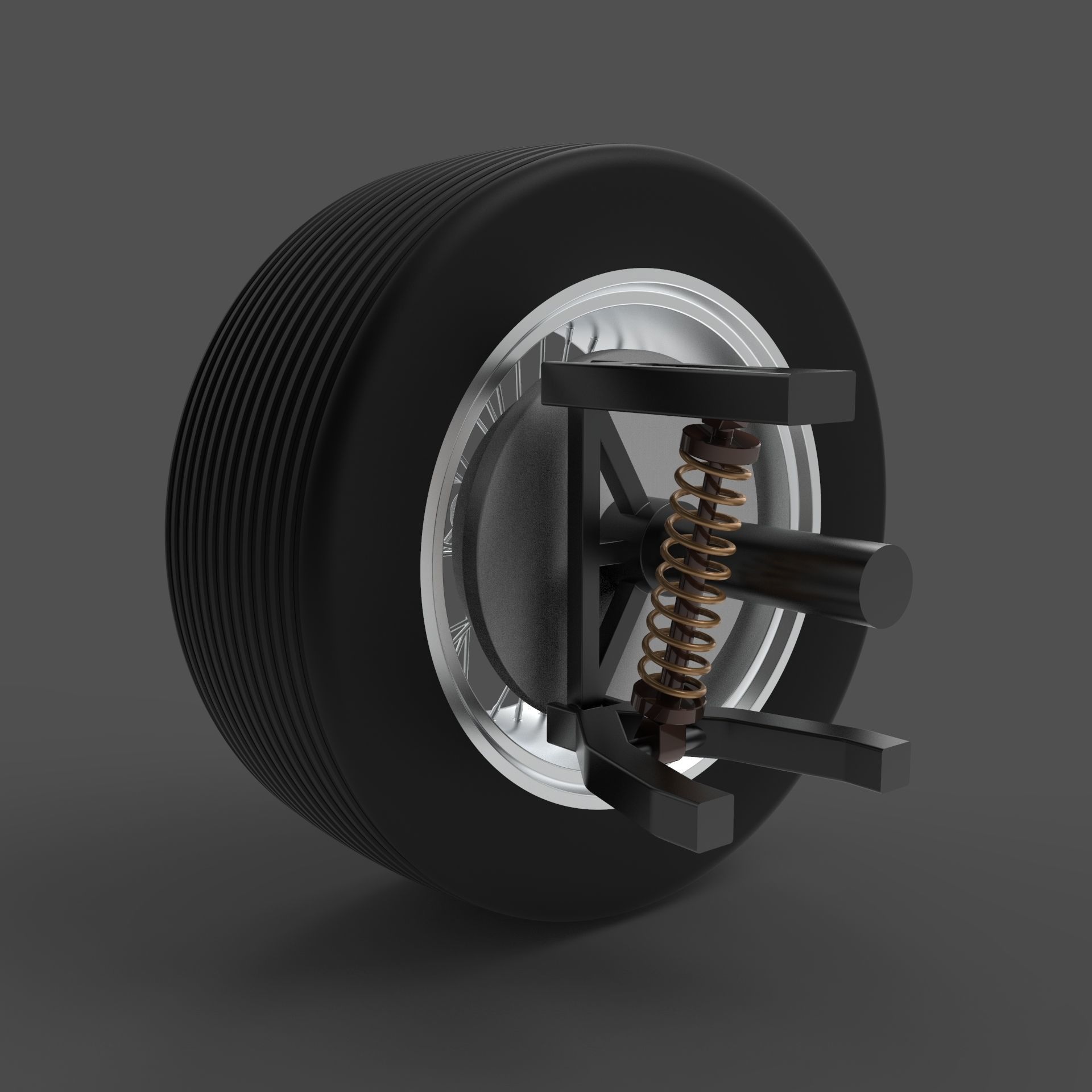 Vintage Race Car 3D model_24