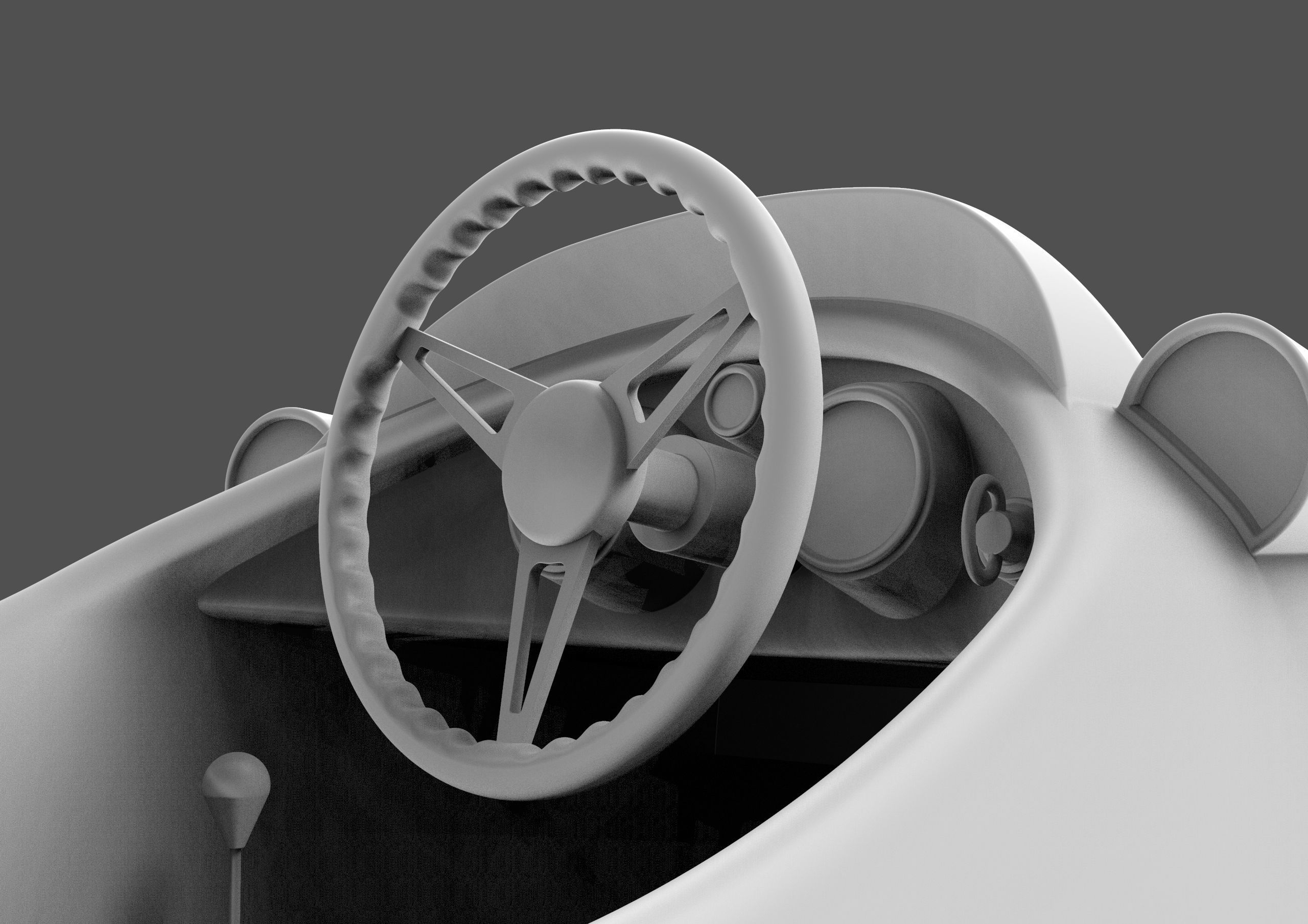 Vintage Race Car 3D model_17