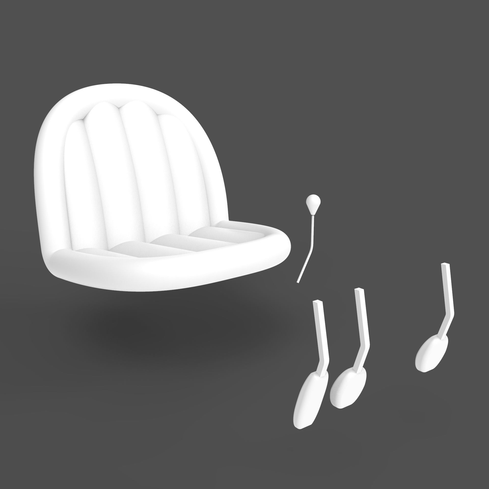 Vintage Race Car 3D model_29