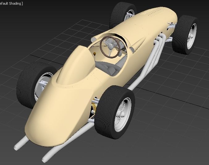 Vintage Race Car 3D model_39