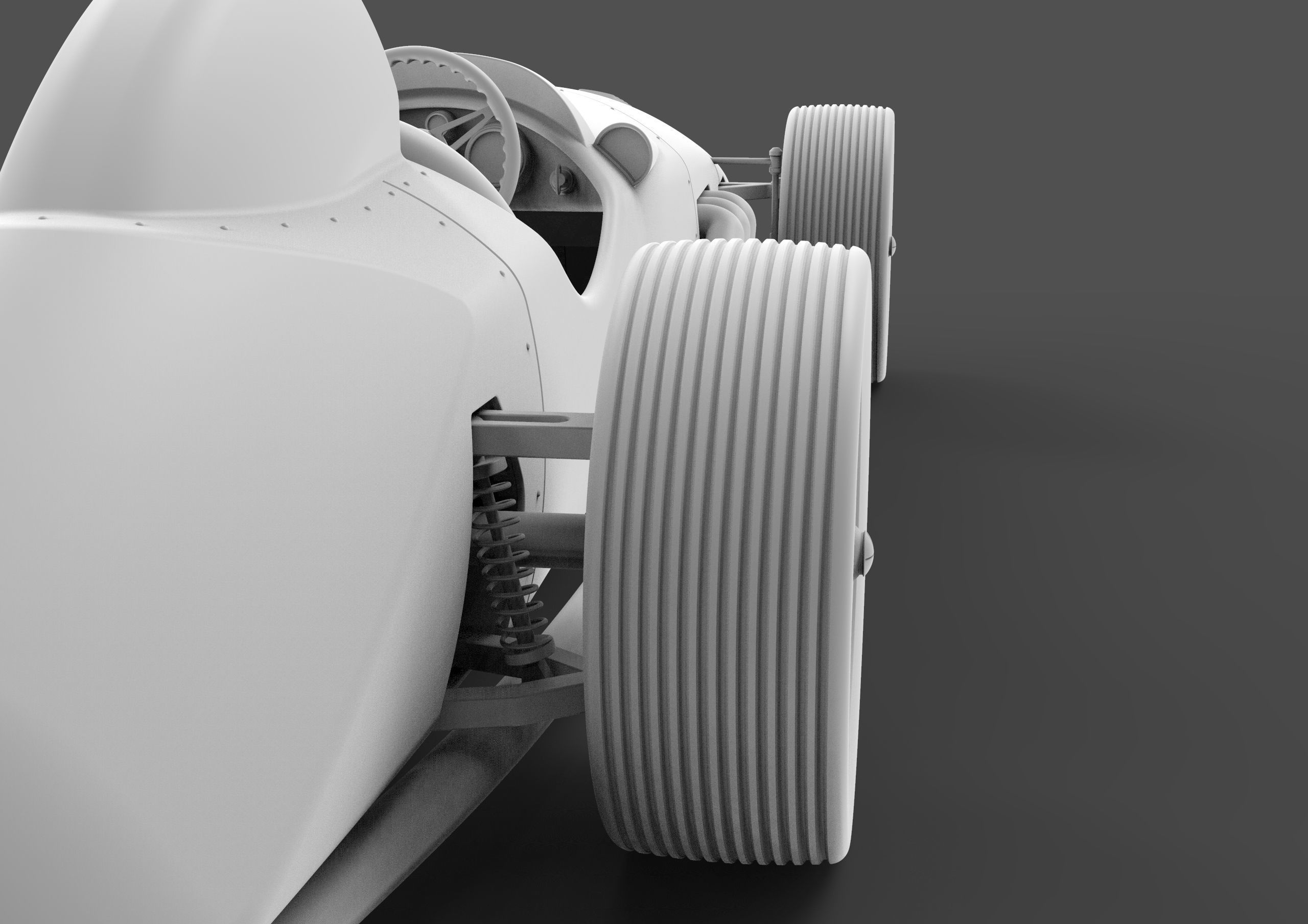 Vintage Race Car 3D model_19