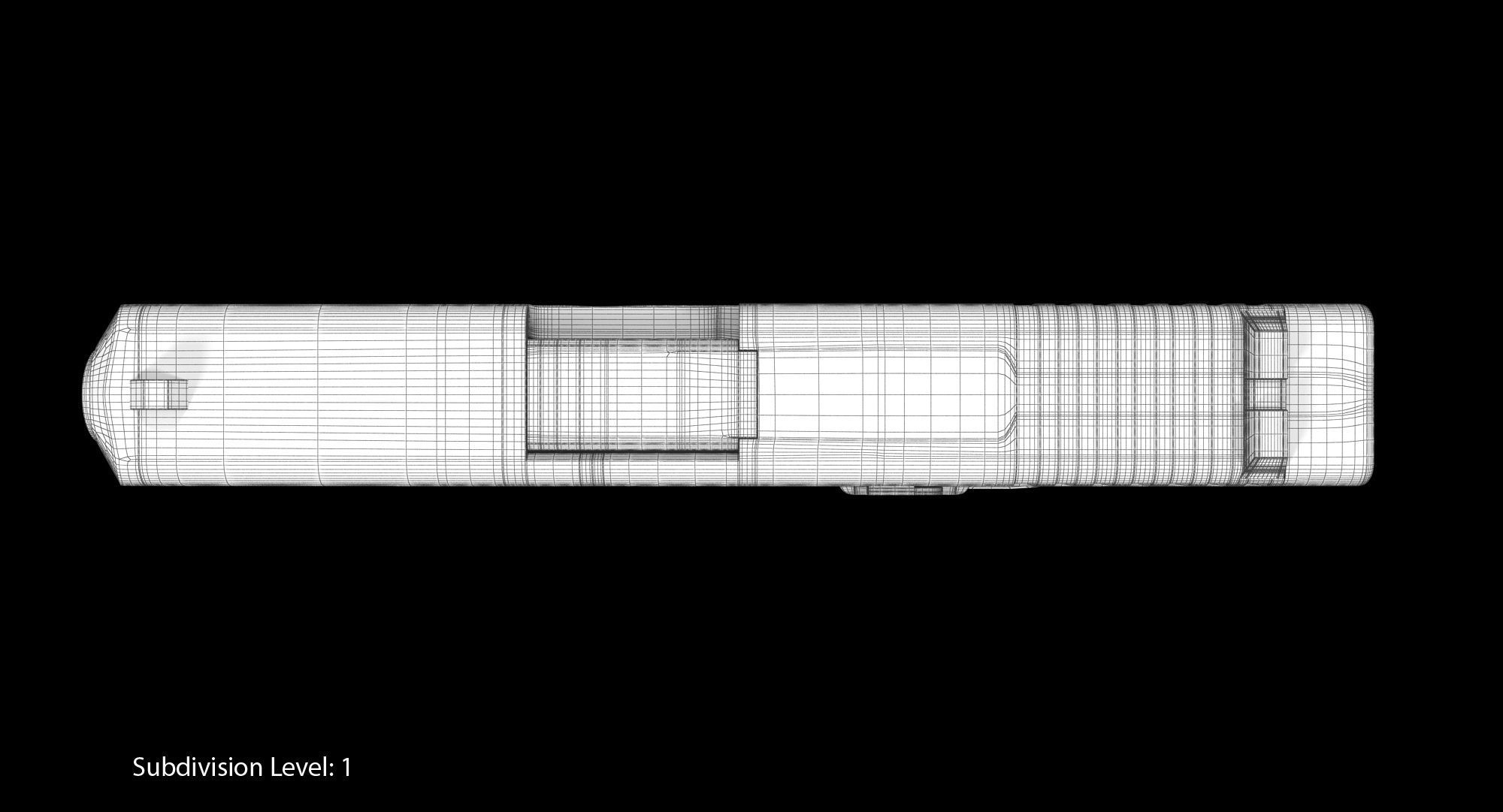 Glock 26 Low-poly 3D model_15