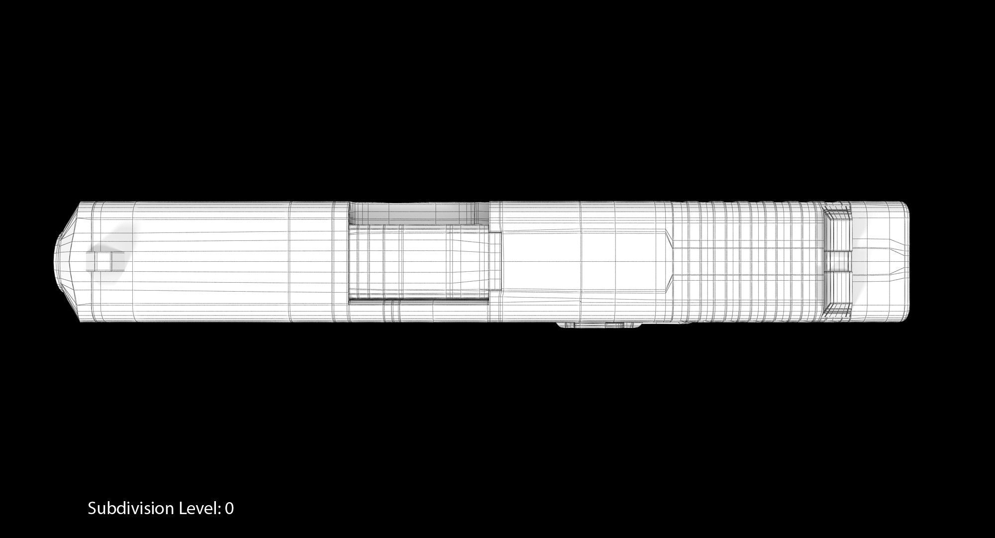 Glock 26 Low-poly 3D model_14