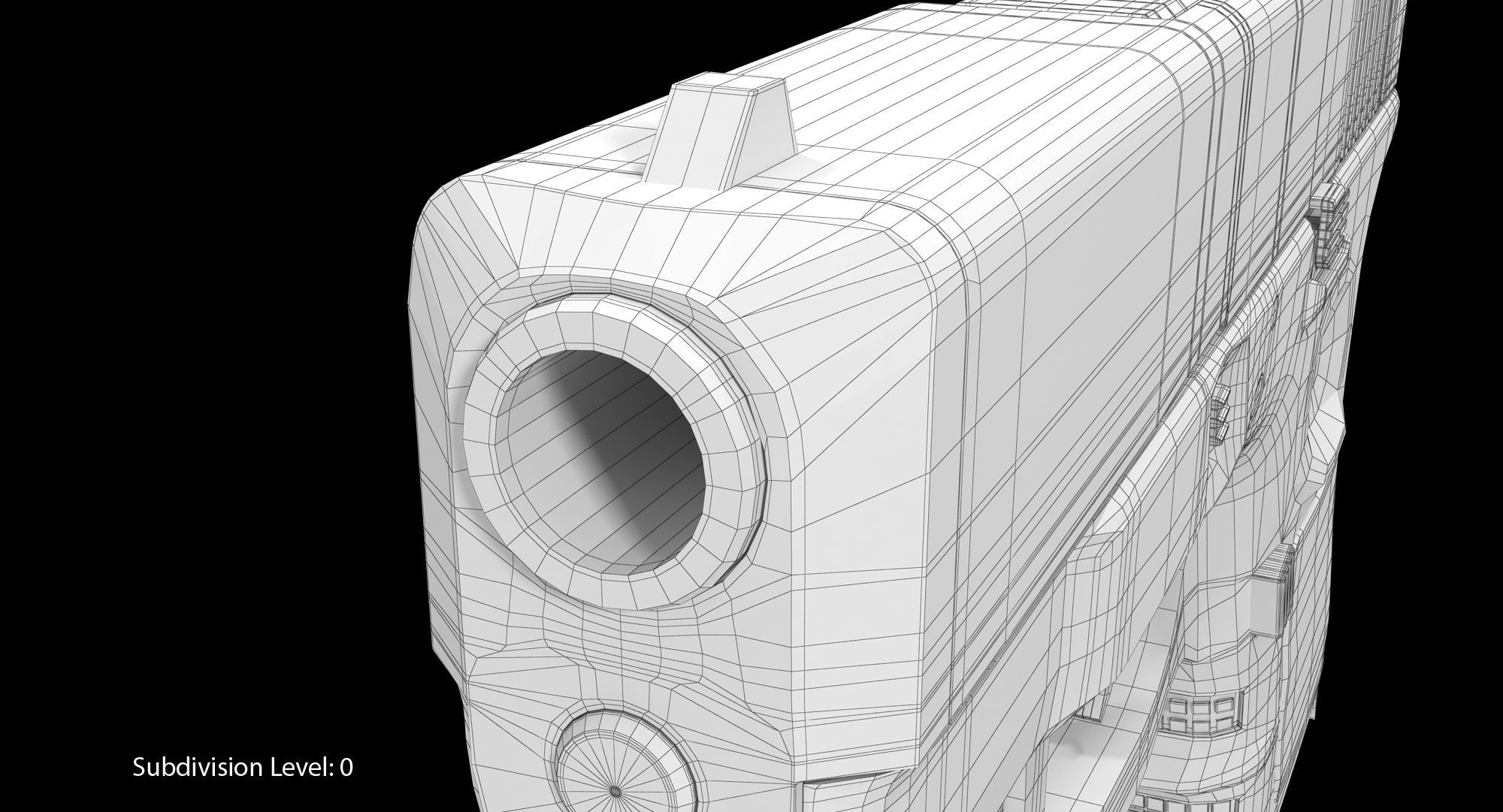 Glock 26 Low-poly 3D model_17