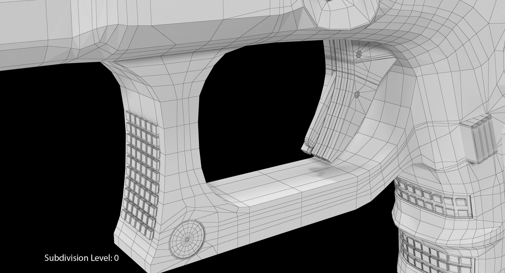 Glock 26 Low-poly 3D model_20