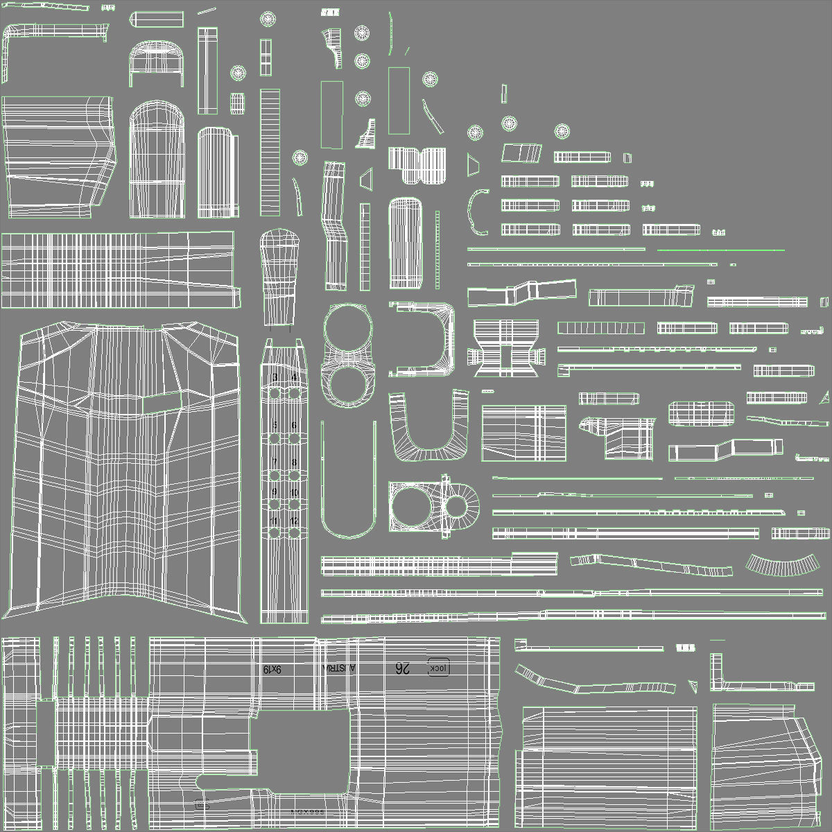 Glock 26 Low-poly 3D model_25