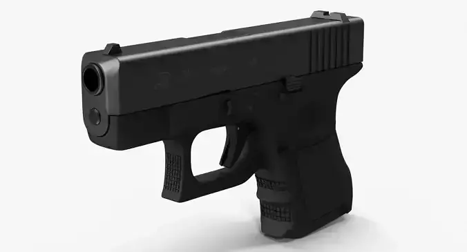 Glock 26 Low-poly 3D model