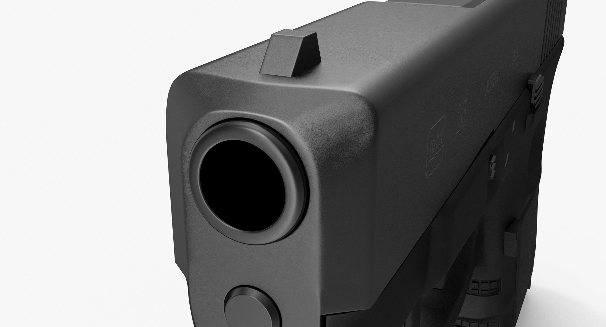 Glock 26 Low-poly 3D model_16