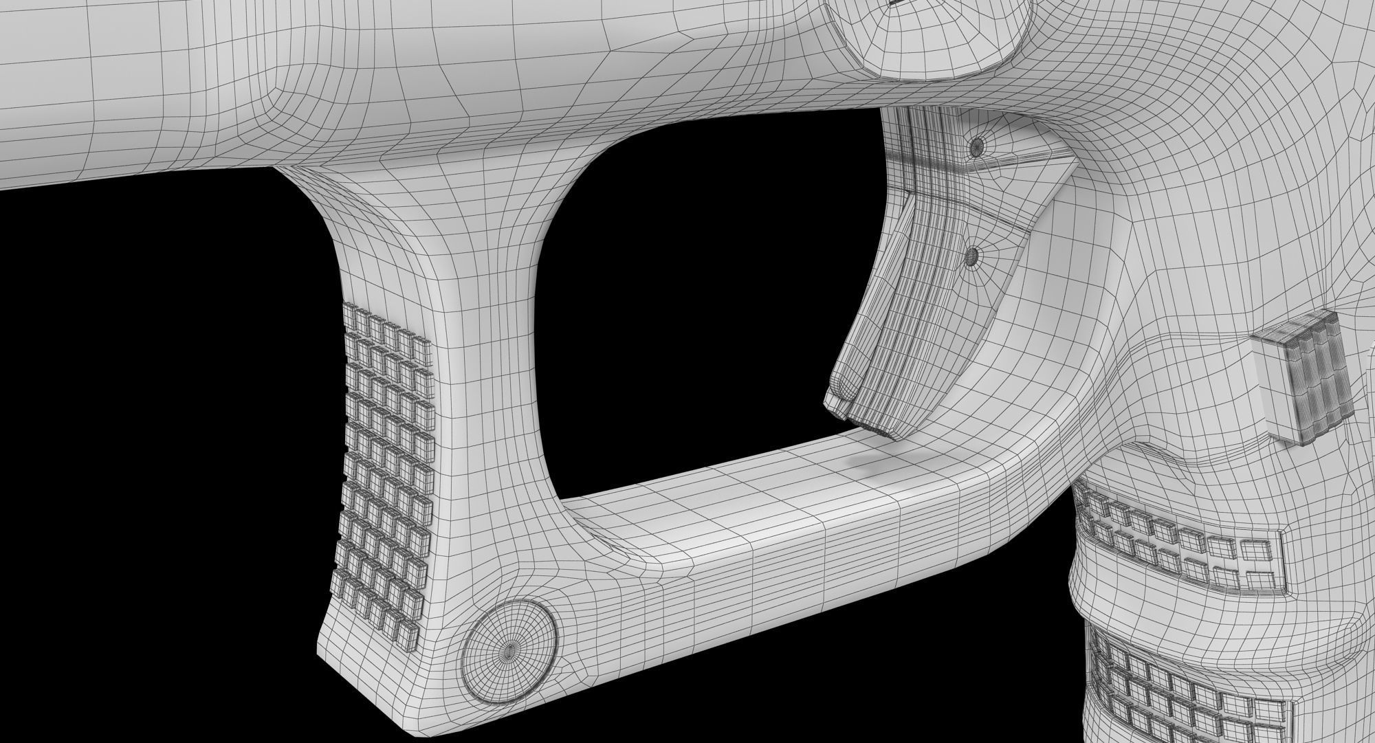 Glock 26 Brown Low-poly 3D model_20