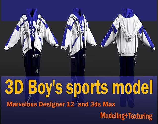 Boy s sports model 3D model | CGTrader