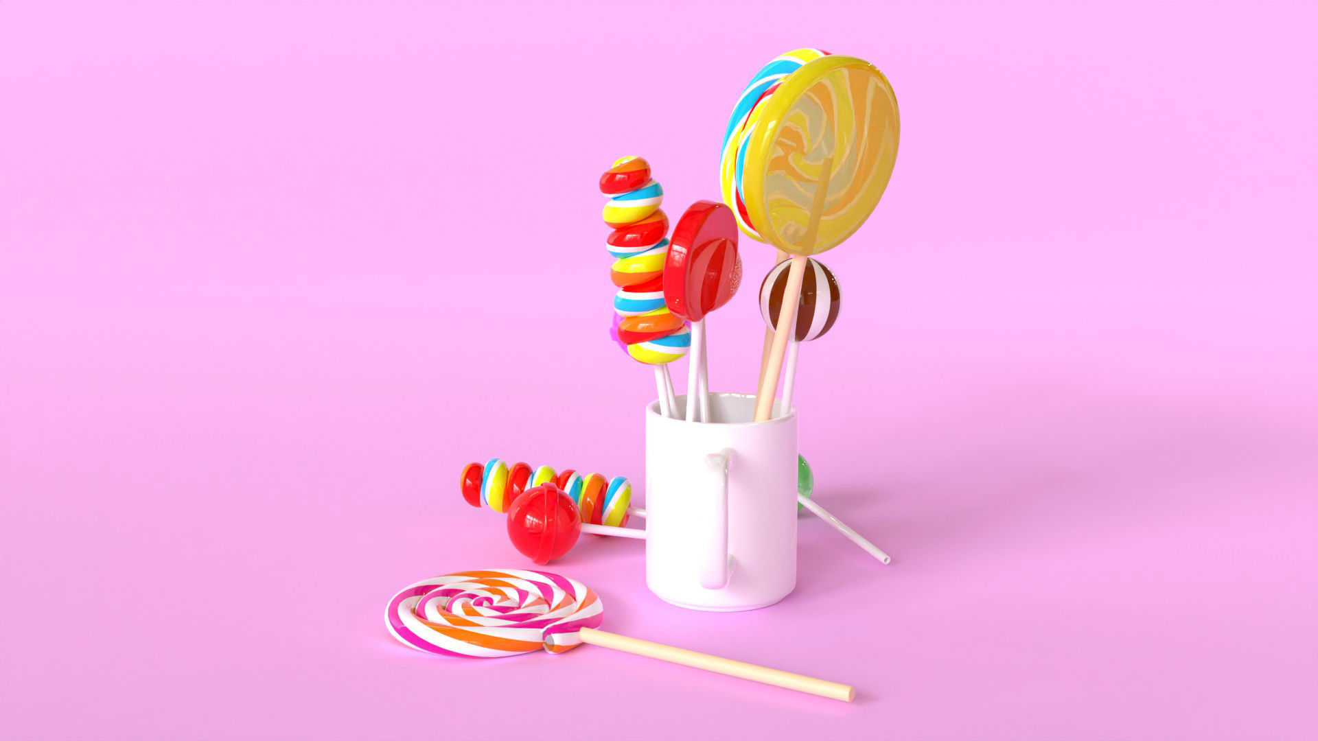 Lollipop 001 3D model_3