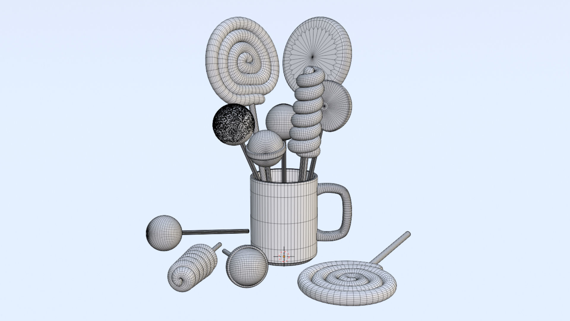 Lollipop 001 3D model_9