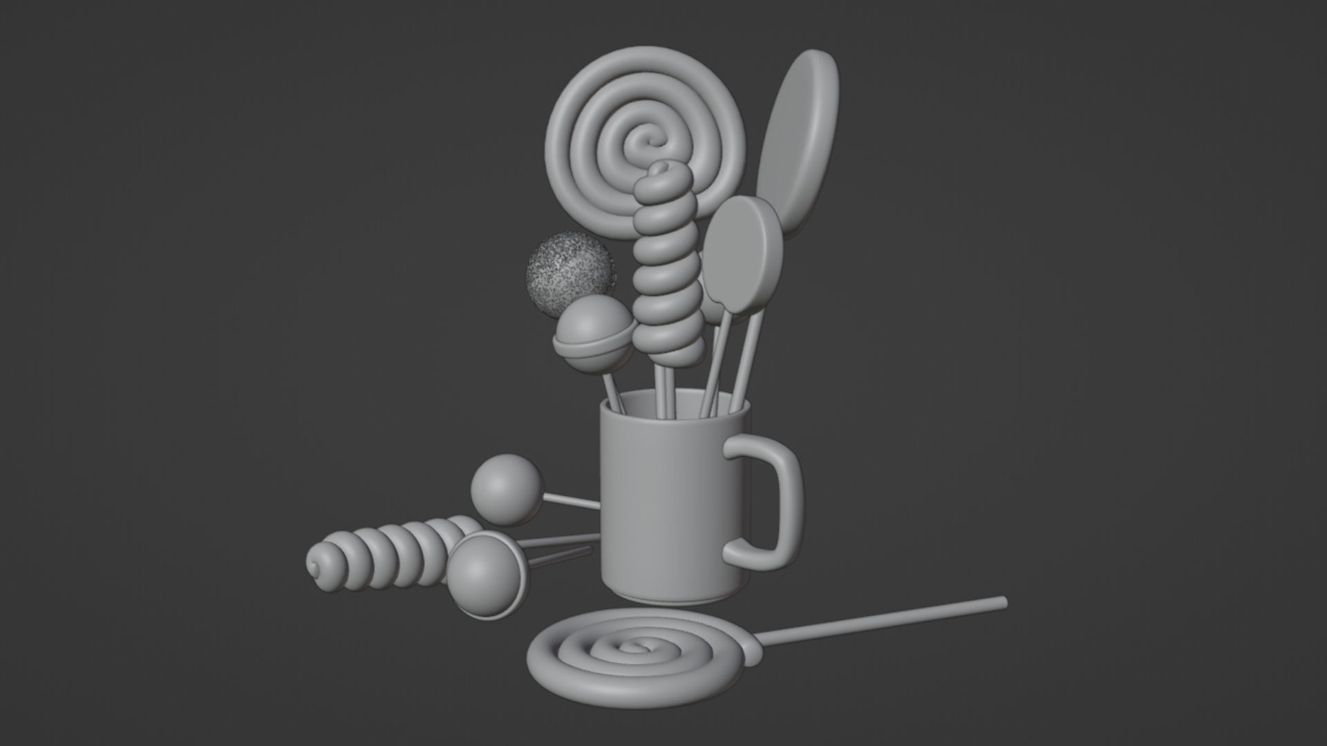 Lollipop 001 3D model_14
