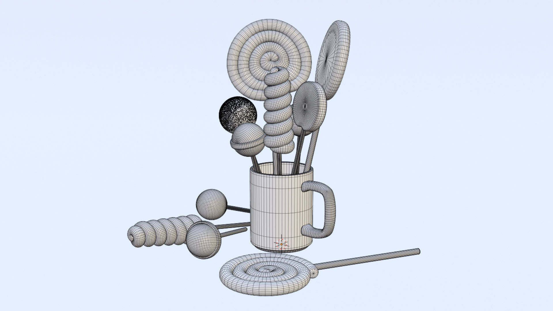 Lollipop 001 3D model_10